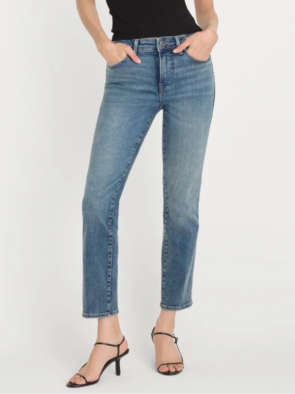 Good American Good Petite Straight Jeans Size 12